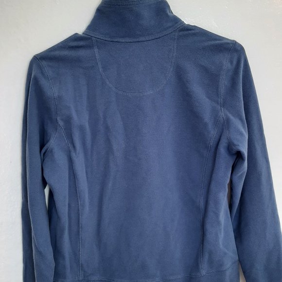 L.L. Bean womens blue zip up sweater size xs petite - Picture 3 of 5